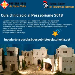 Curs d'iniciació al pessebrisme @ Escola-taller de pessebres | Barcelona | Catalunya | Espanya
